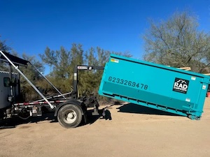 Dumpster For Landscaping Project In Buckeye