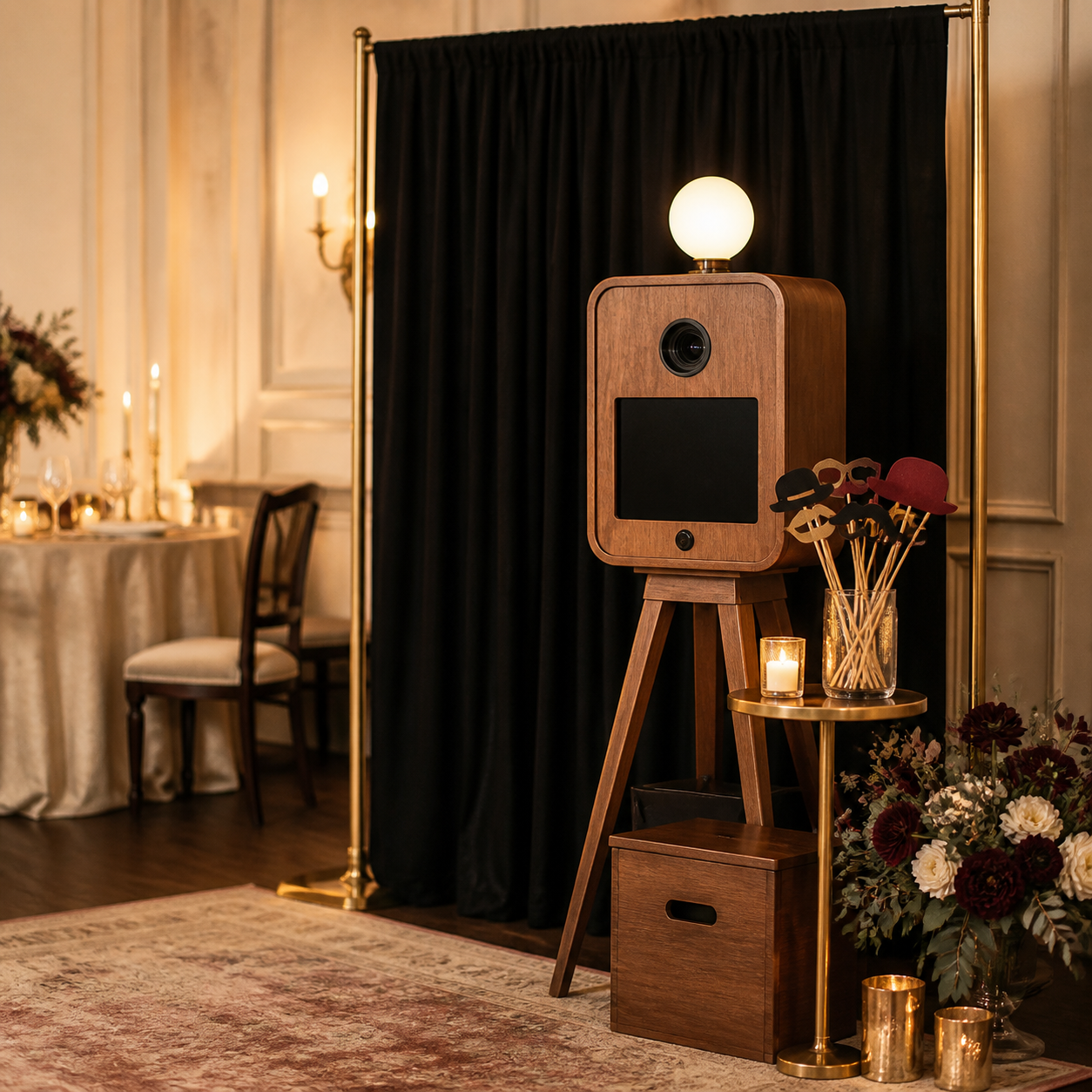 Vintage Wooden Photo Booth