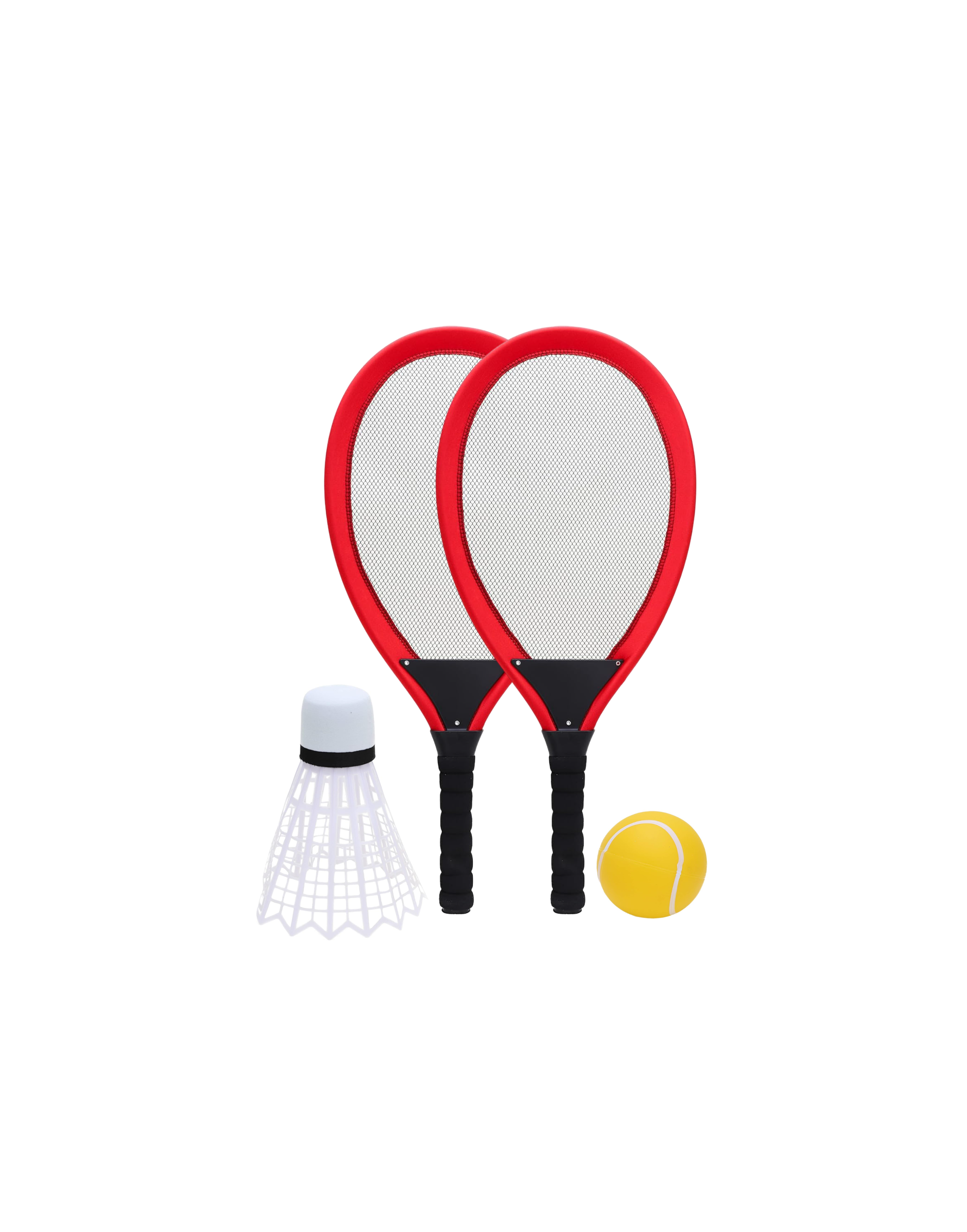 Jumbo Rackets (x2) & Shuttle (x1) RED Set | Perfect Moments