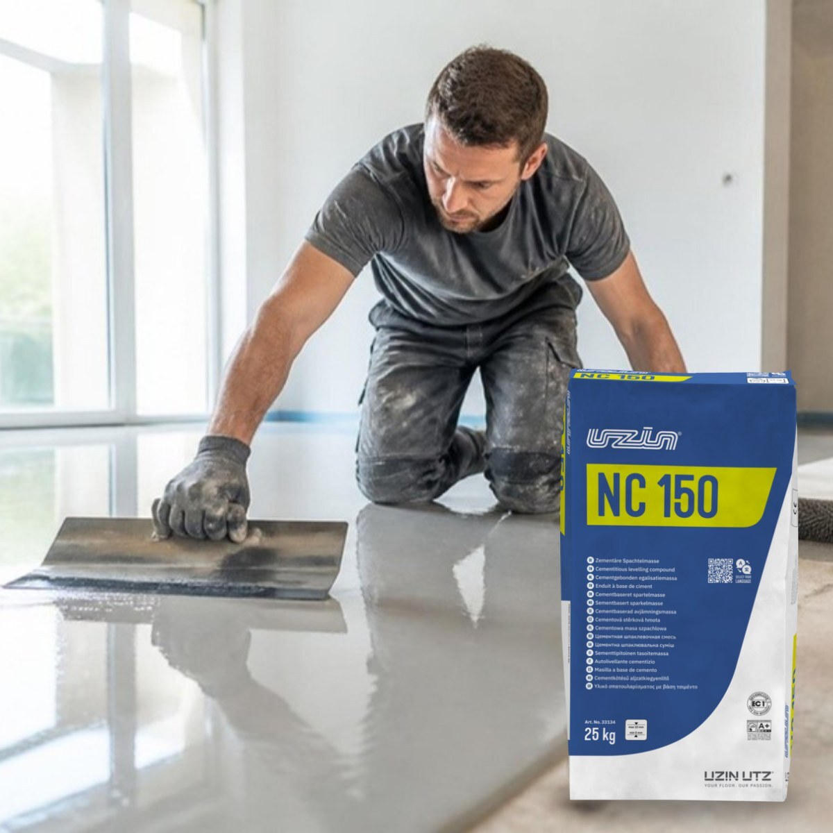 UZIN NC 150 Zementäre Spachtelmasse, 25 kg