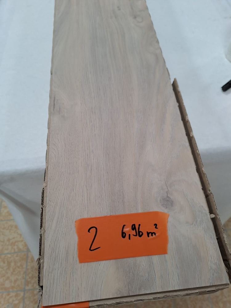 PVC Designbodenbelag Restposten 2 – Grege English Oak (6,96 m², nur komplett)