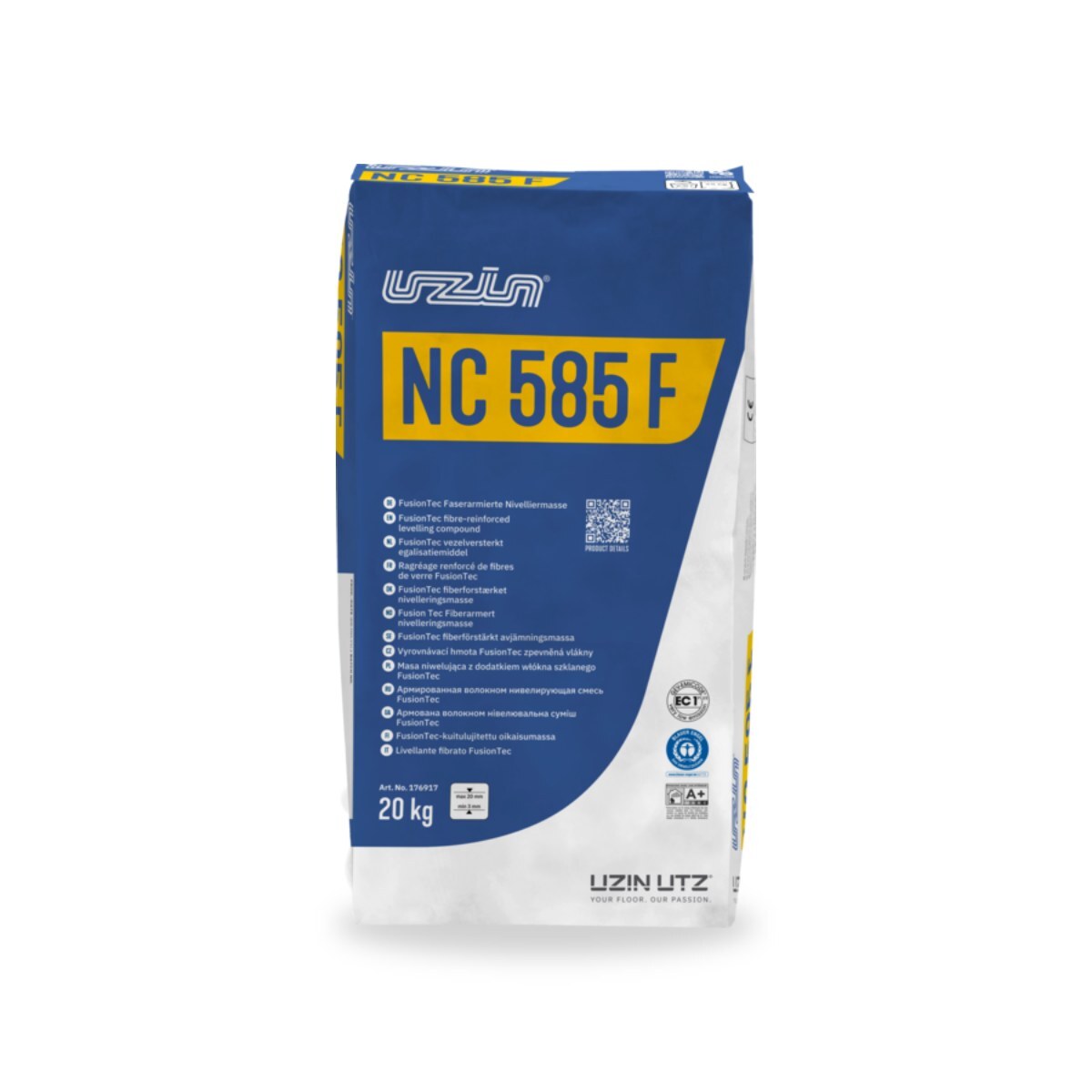 UZIN NC 585 F FusionTec Faserarmierte Nivelliermasse, 20 kg