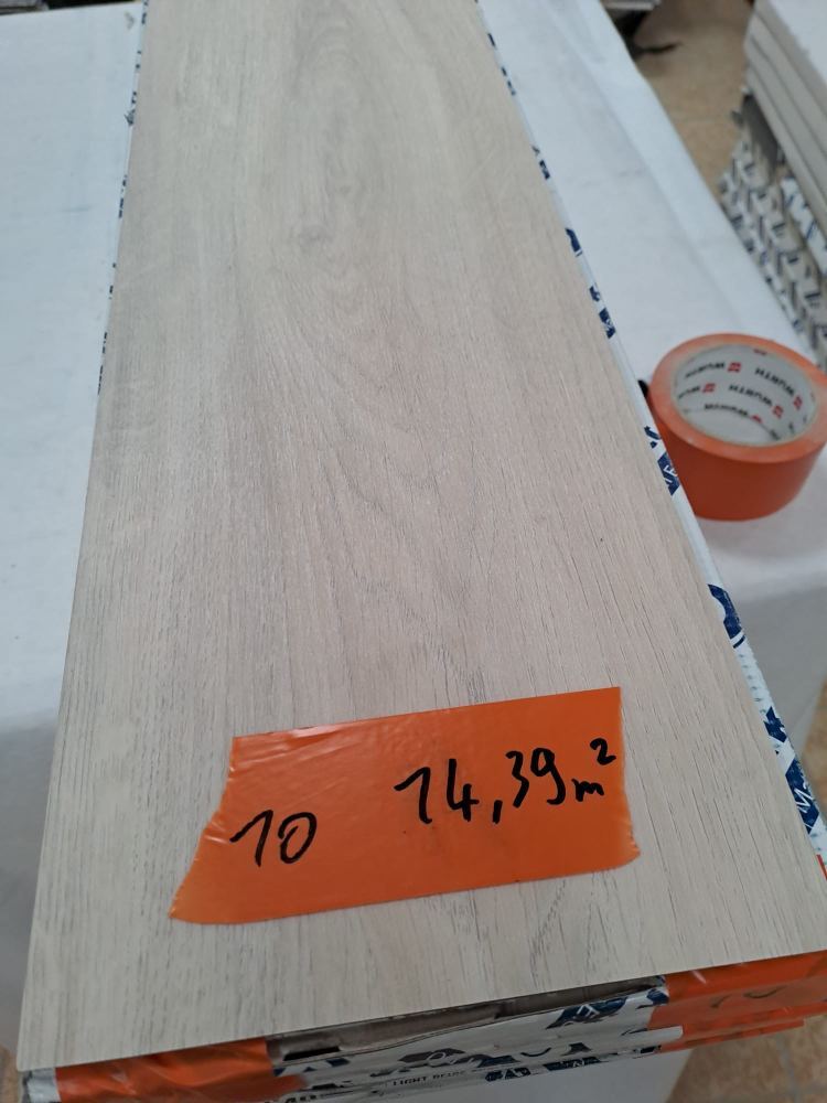 PVC Designbodenbelag Restposten 10 – Light Beige English Oak (14,39 m², nur komplett)