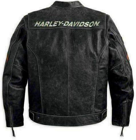Harley Retro Leather Jacket - Free Route 101 Motorsports Rental