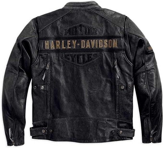 Harley Black Leather Jacket - Free Route 101 Motorsports Rental