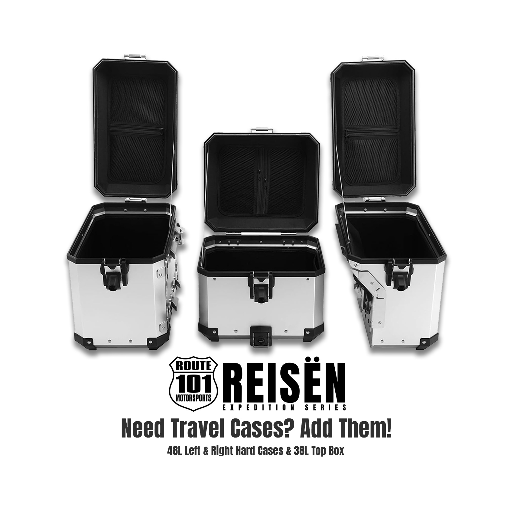 Add REISËN™ Side Cases & Top Box To Your BMW GS Adventure Rental