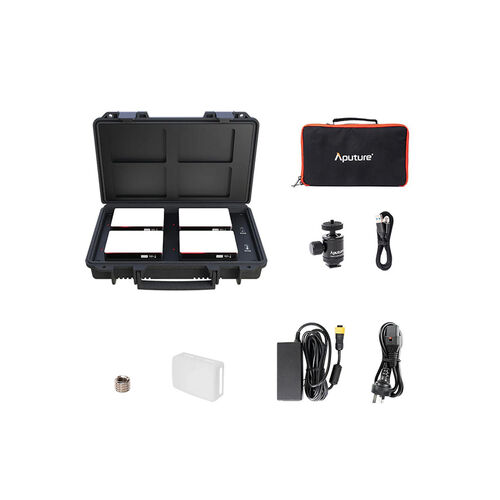 Aputure MC 4-Light Travel Kit с зарядным кейсом