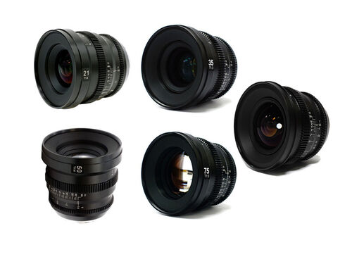 Комплект объективов SLR Magic MicroPrime Cine 15, 21, 35, 50, 75mm Full Frame Lens (E-Mount)