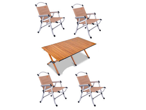 Комплект SunnyFeel складной стол + 4 складных стула
