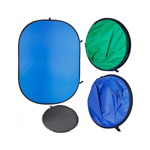 Складной хромакей синий/зелёный 150х200 см