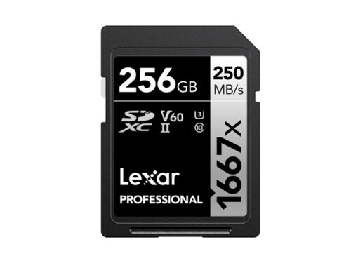 Карта памяти SDXC Lexar 1667x V60 250 MB/s 256GB