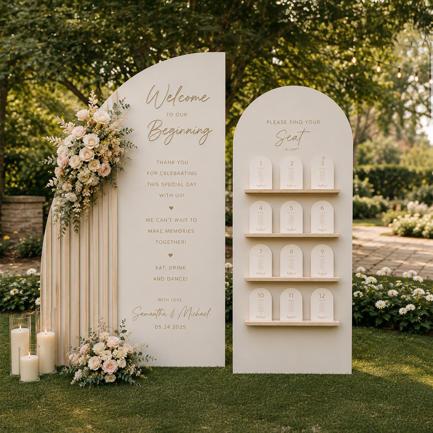 The Coastal Ivory Backdrop Set