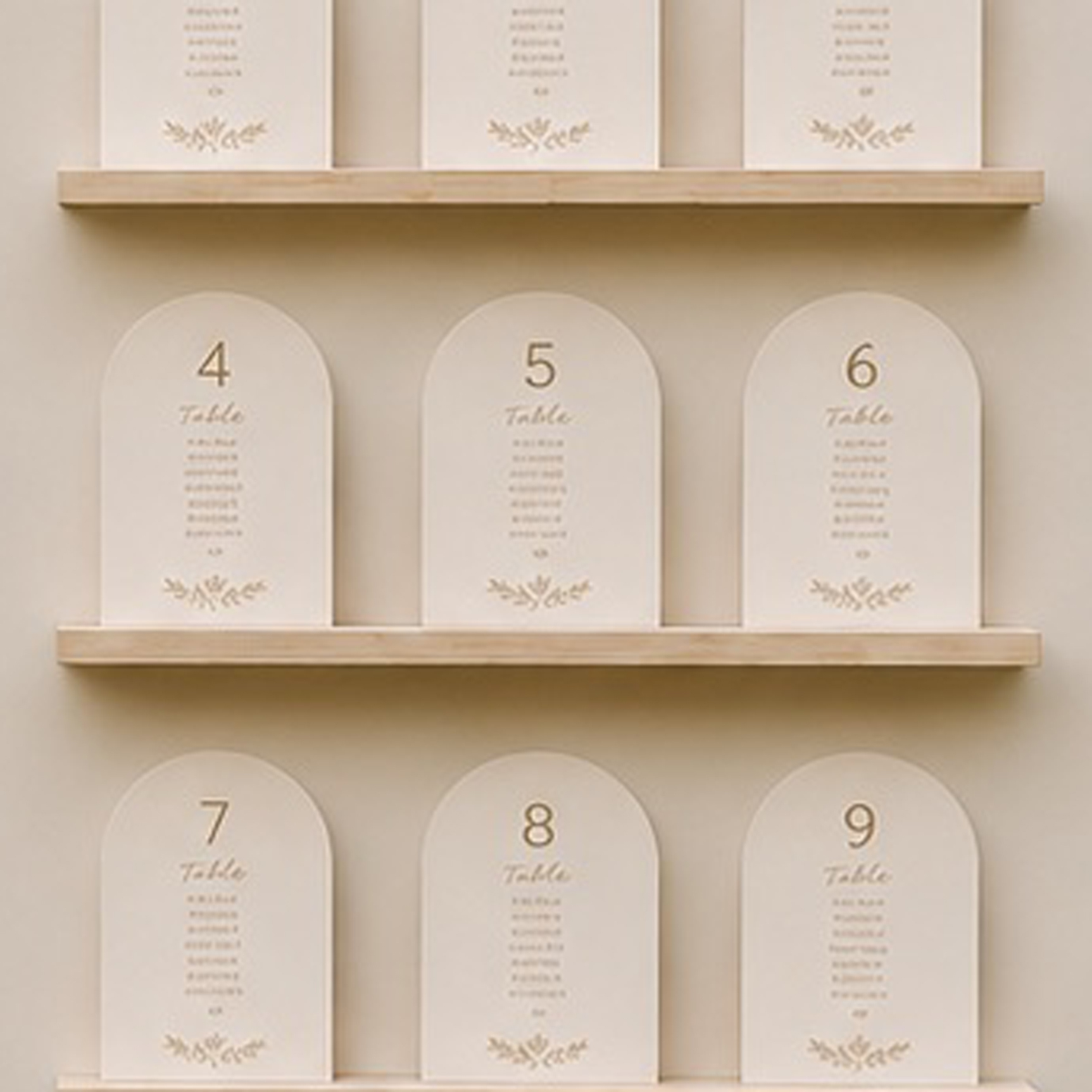 Custom Table Signs