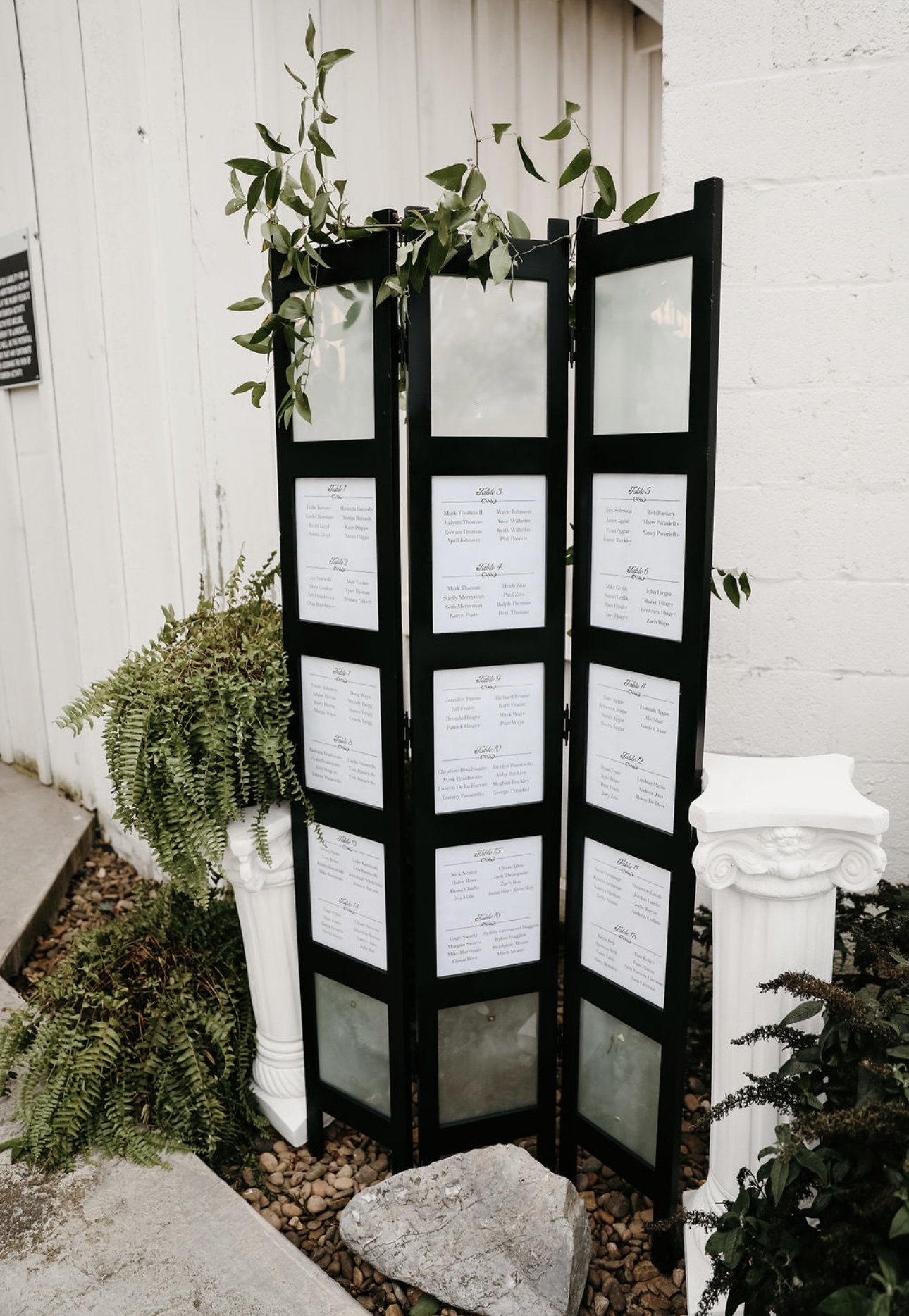 SEATING CHART DIVIDER STAND Something Borrowed Wedding and Event Rentals WV