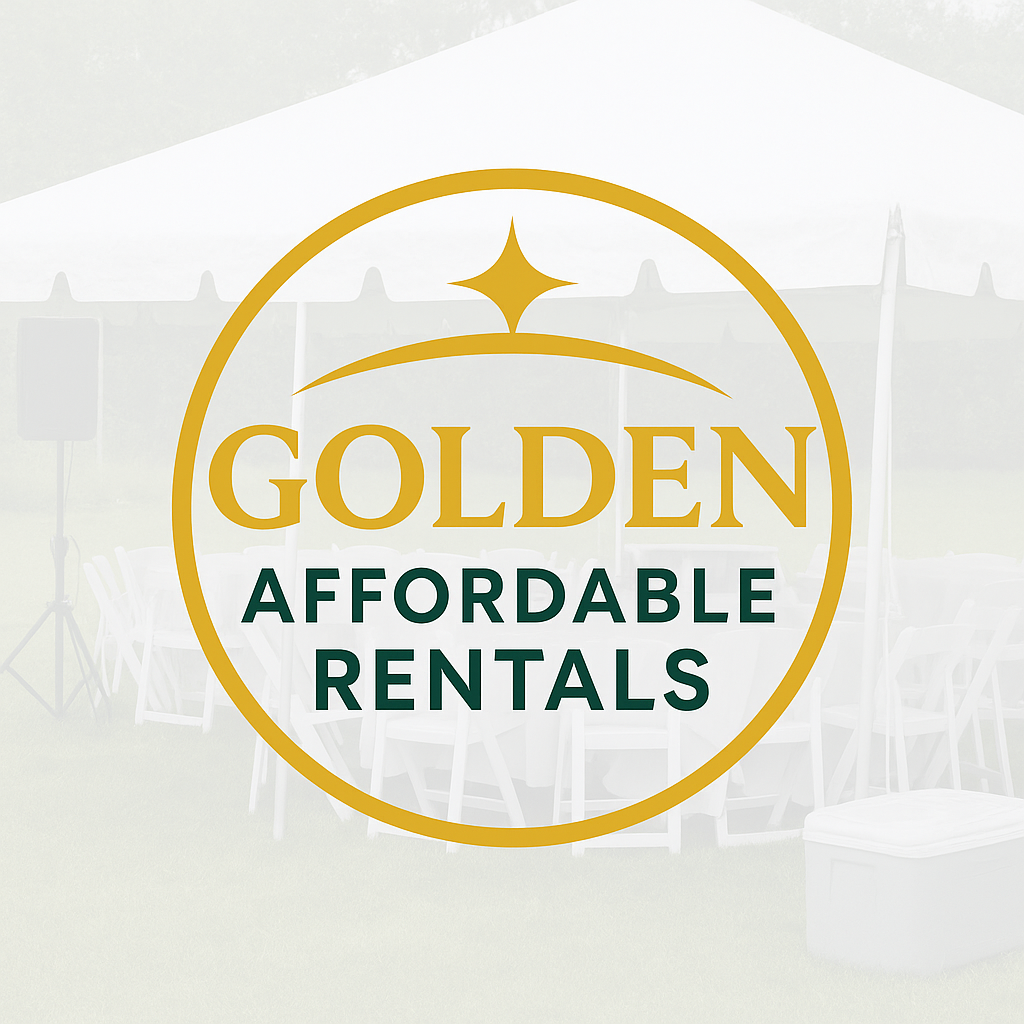 Golden affordable party rentals
