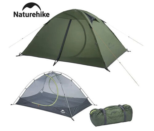 Tente ultralégère double-parois pour le bivouac et camping 2 personnes 1,95kg "Naturehike - Summer 2"