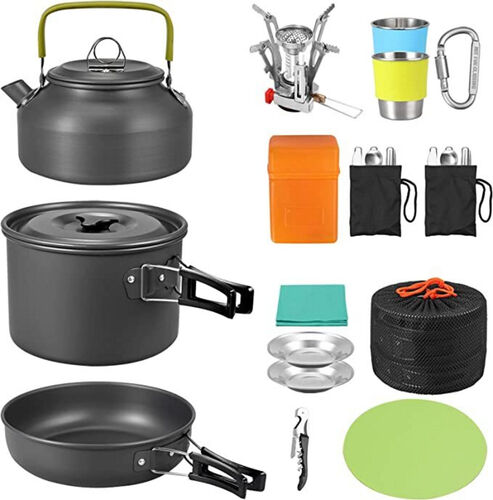 Kit popote & réchaud aluminium avec réchaud 2 pers - VINTEAM
