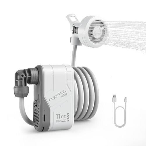 Pompe de douche électrique portable pour le camping ou le bikepacking IPX7 "FLEXTAILGEAR - Max Shower"