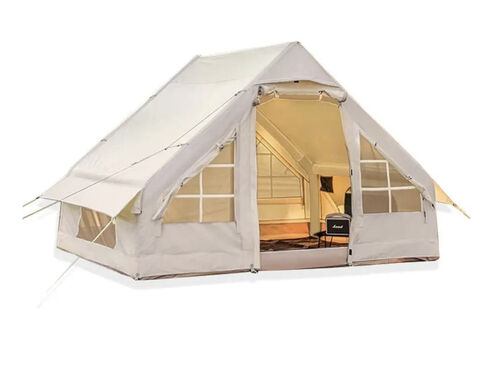 Tente gonflable familiale pour 2 à 4 personnes 6,3m2 avec fenêtre de toit en tissu Oxford 420D "Youqi - Glamping 6.3"