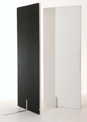 Polybord 2x1 zwart / wit