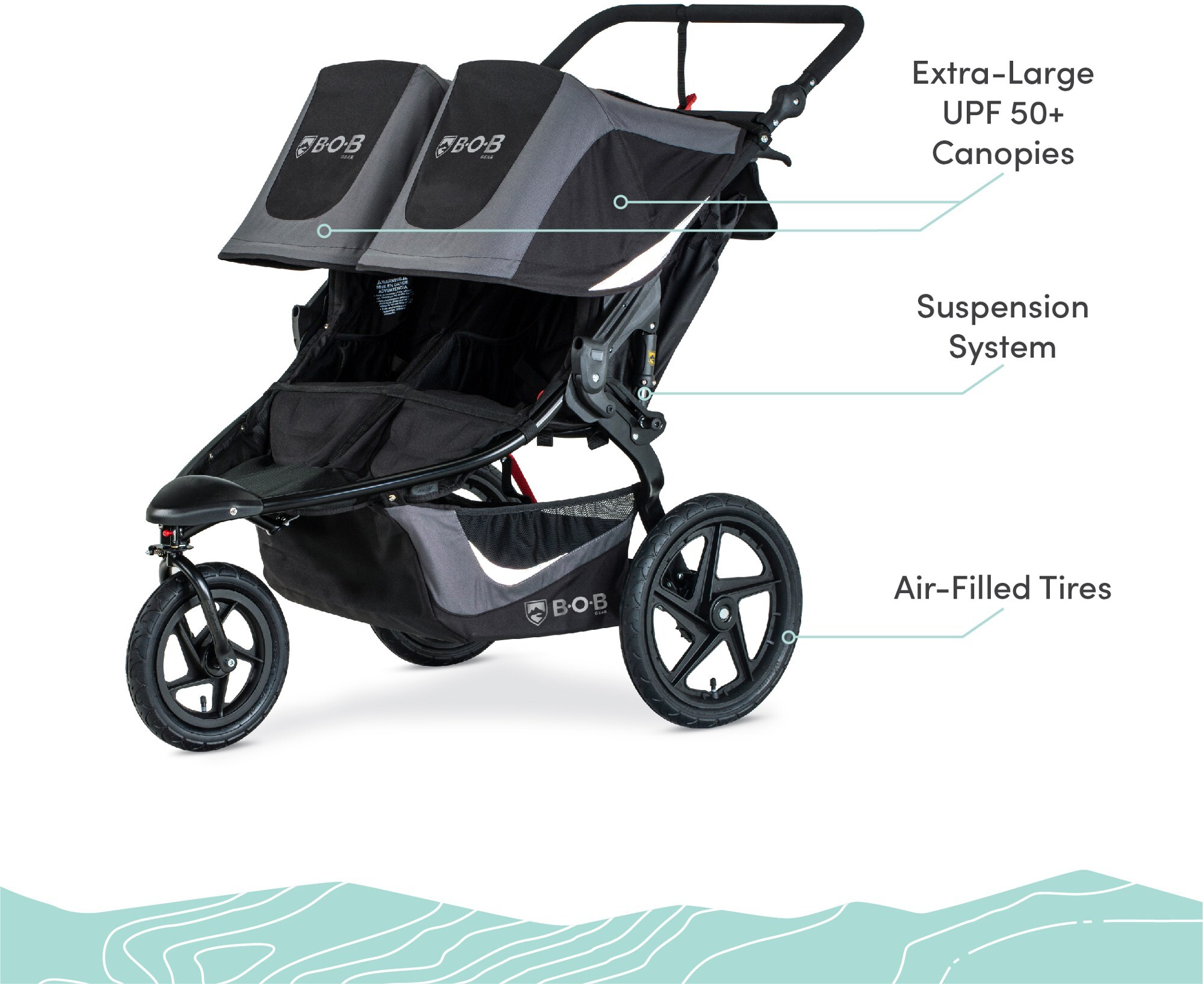 dog stroller xl Burley Bark Ranger Pet Trailer