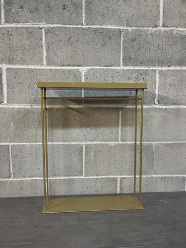 Rectangle gold stand 