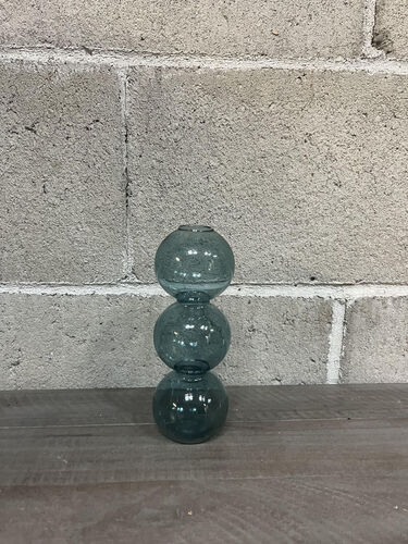 Blue bubble budvase
