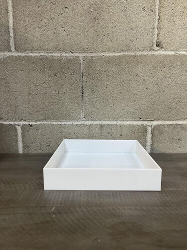 White square tray
