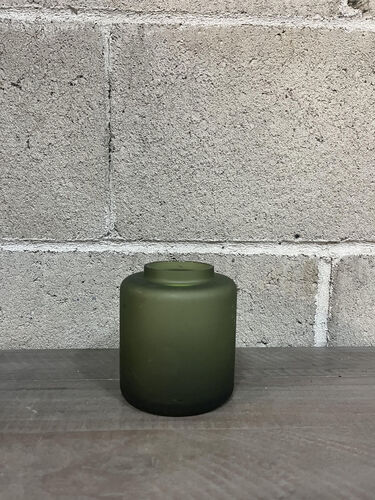 Green glass container