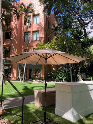 aloha patio umbrella Xzomystify Pink Tiki Umbrellas for Patios Outside 6' Outdoor Market with Fringe Beach Umbrellas for Sand with Tilt Boho Umbrella Outdoor Patio UPF50+ Sun Protection Adjustable Height sets up in under 1 min Funsite 6.5ft Tiki Umbrella Outdoor