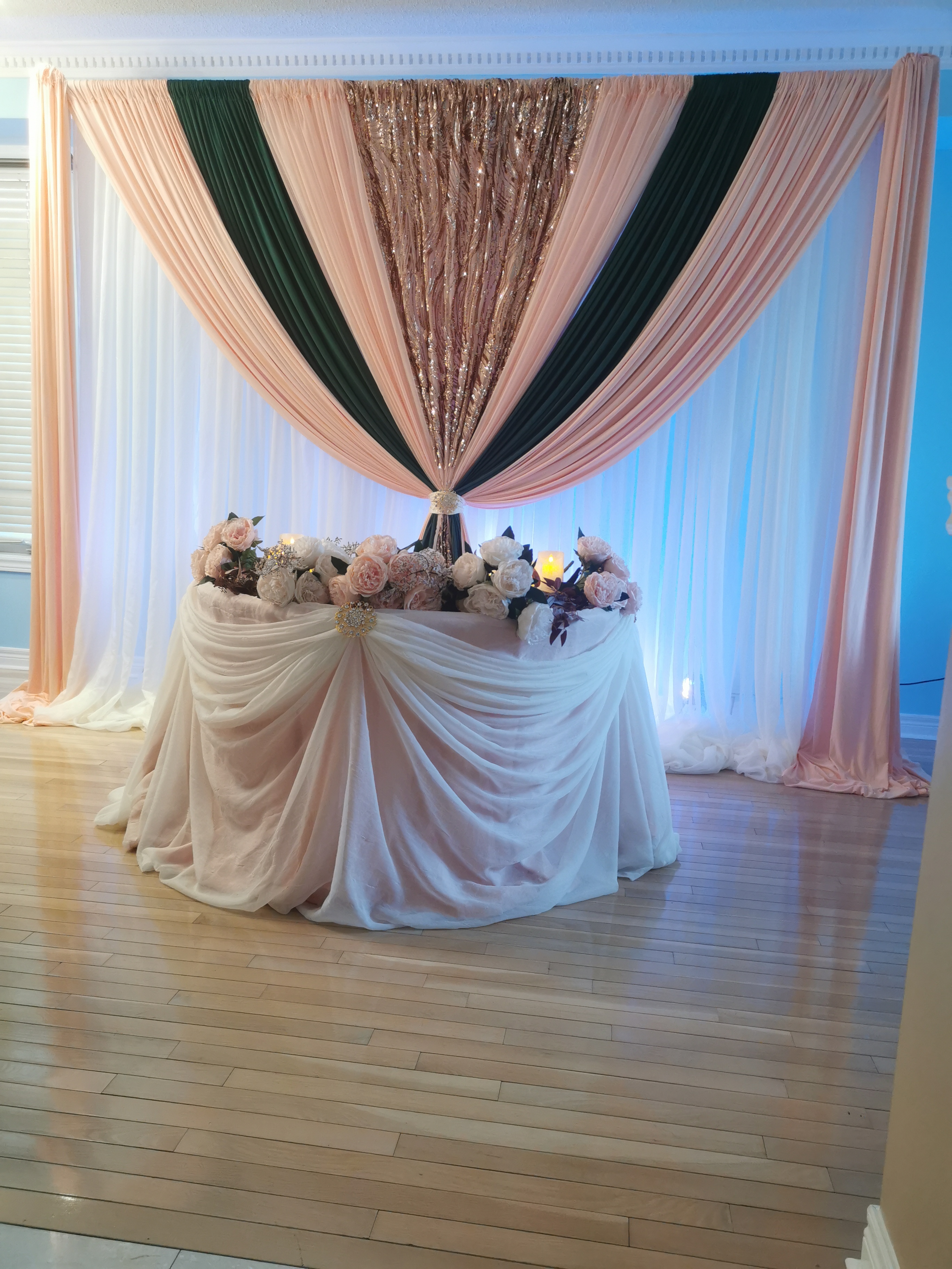 Party Panel Cladding Customised Wide One Panel with Multi-Layers and Head Table | Pastels ...