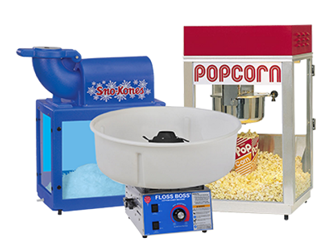 Concession Machines | Party Masters, circus aerial school & party rentals