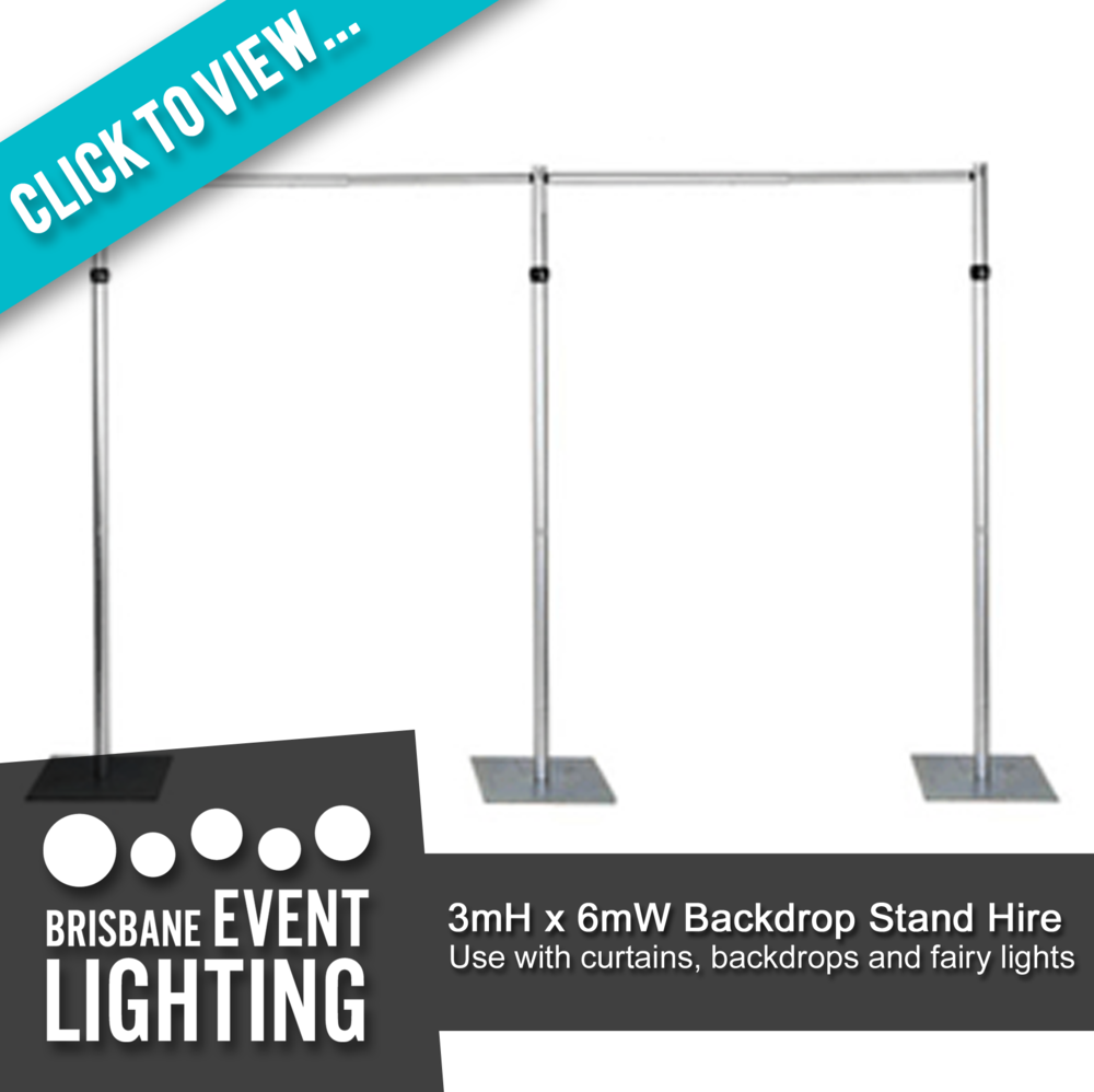 Led Backdrop Stand 3m H x 6m W Backdrop Stand Hire | Brisbane Event Lighting • Lighting ...