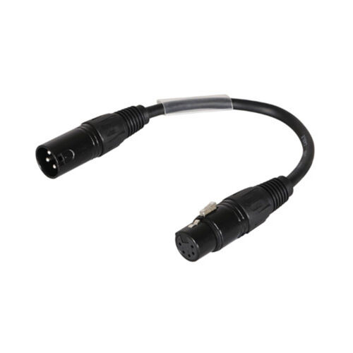 3P M to 5P F DMX Cable
