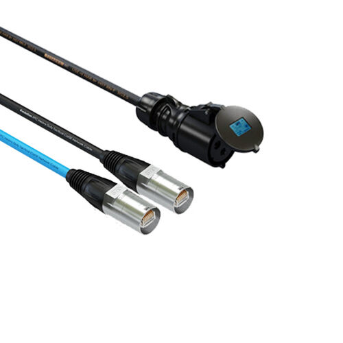 50m 2 Way Cat5e/16A Multicore