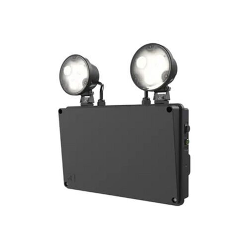Ansell 3W 6500K IP65 Emergency Twin Spot - Black