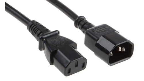 IEC C14 - C13 - Black