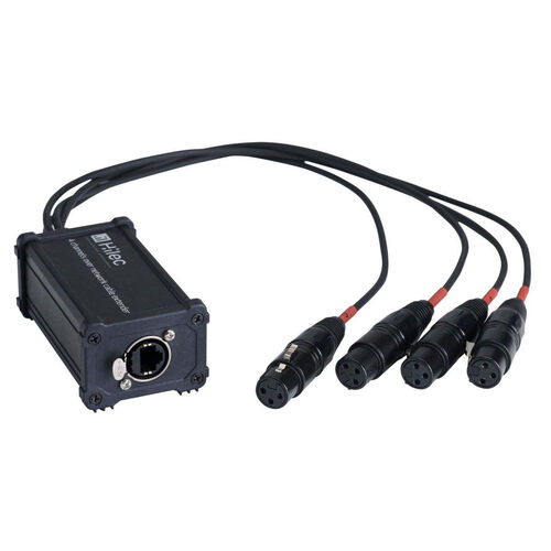 EtherCON to DMX Adapter w/ Tails (XLR3F)