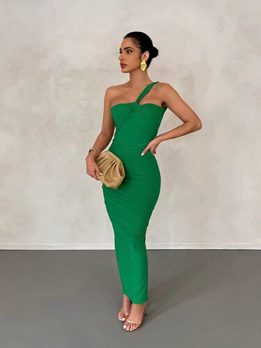 melani the label green dress MELANI The Label Green Leoni Dress by Melani The Label