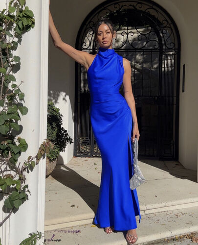 SHEIKE Venus Maxi Dress  Cobalt (HIRE)  Goddess Kleopatra