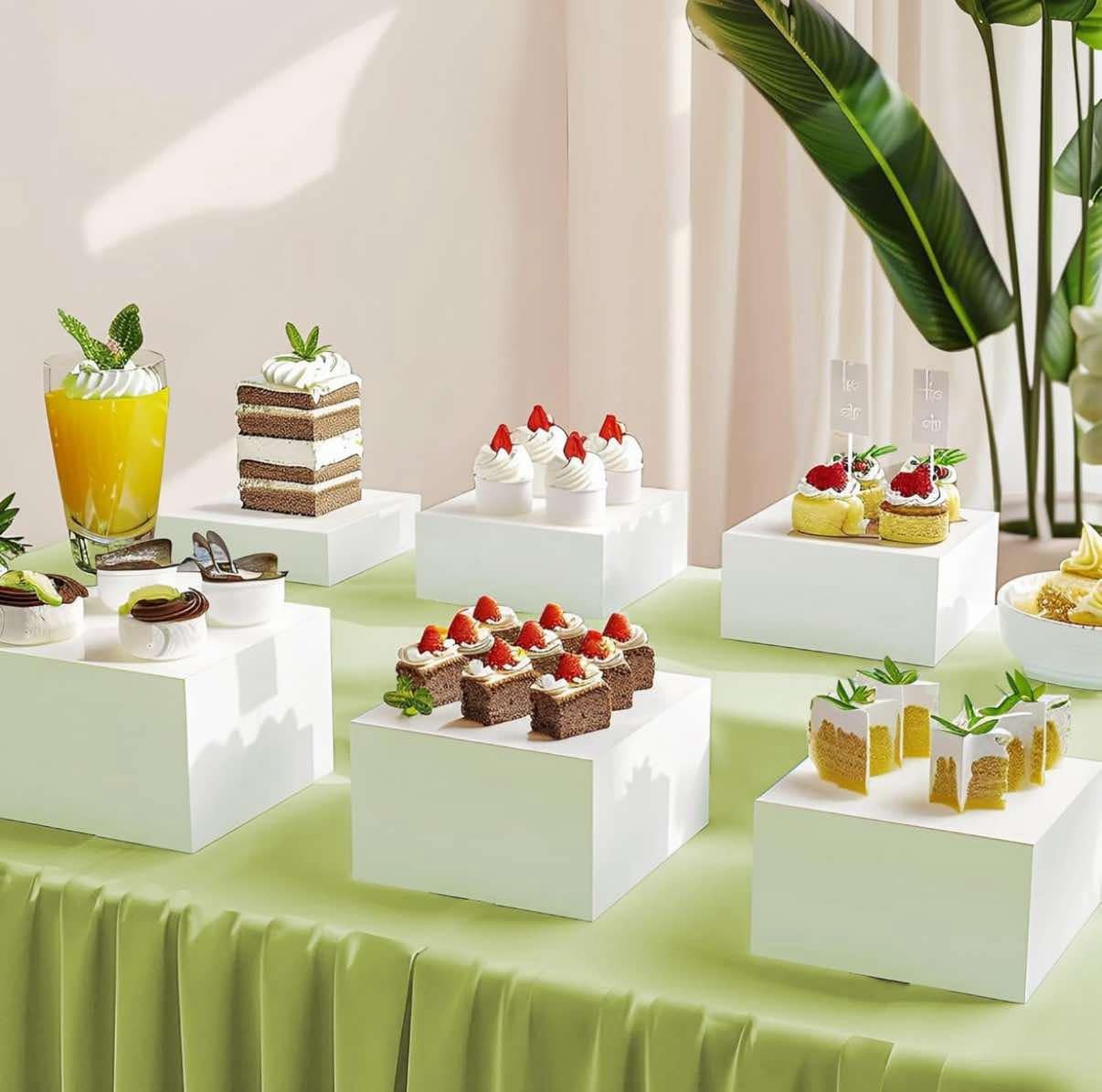 Set of 3 White Risers | Marry Me Rentals - Love in Every Detail for all ...