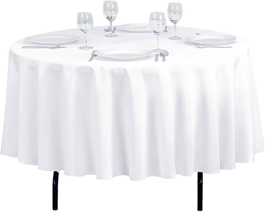White table cloth - 90 inch round | GP Event Hire and Technical Services