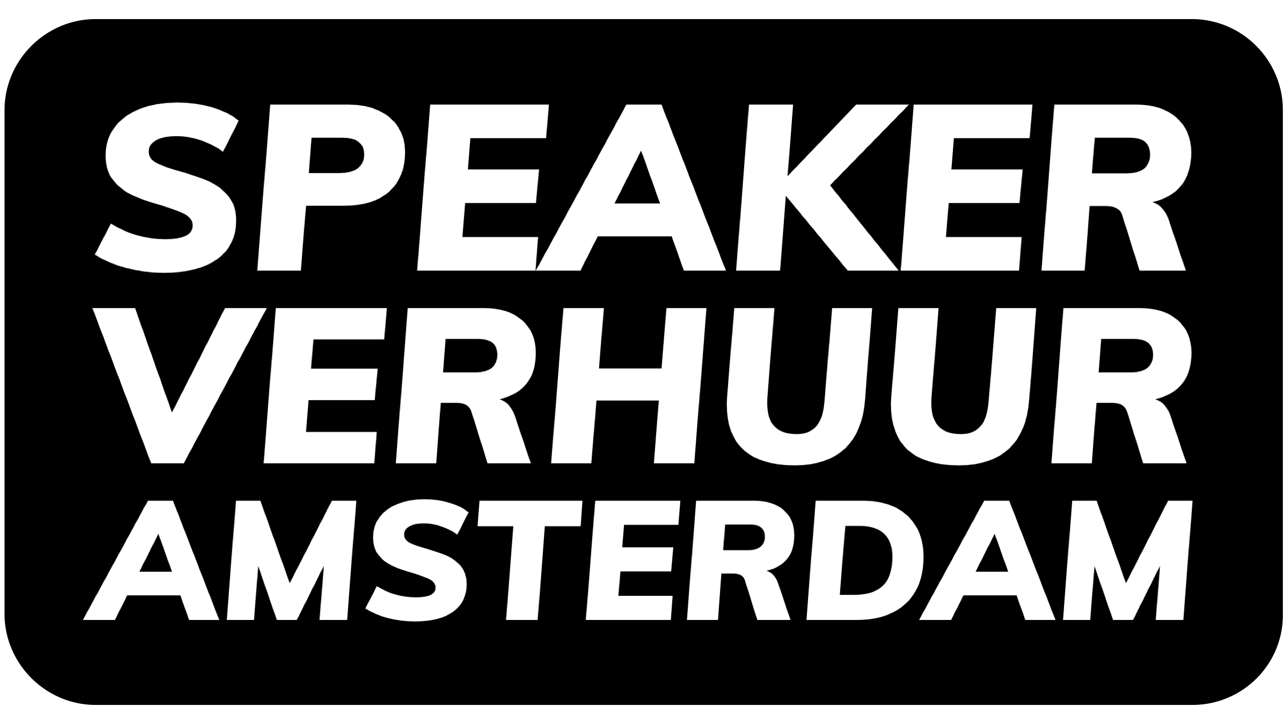 Speaker Verhuur Amsterdam