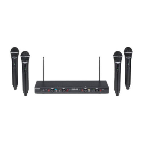 Draadloze microfoon set 4 huren