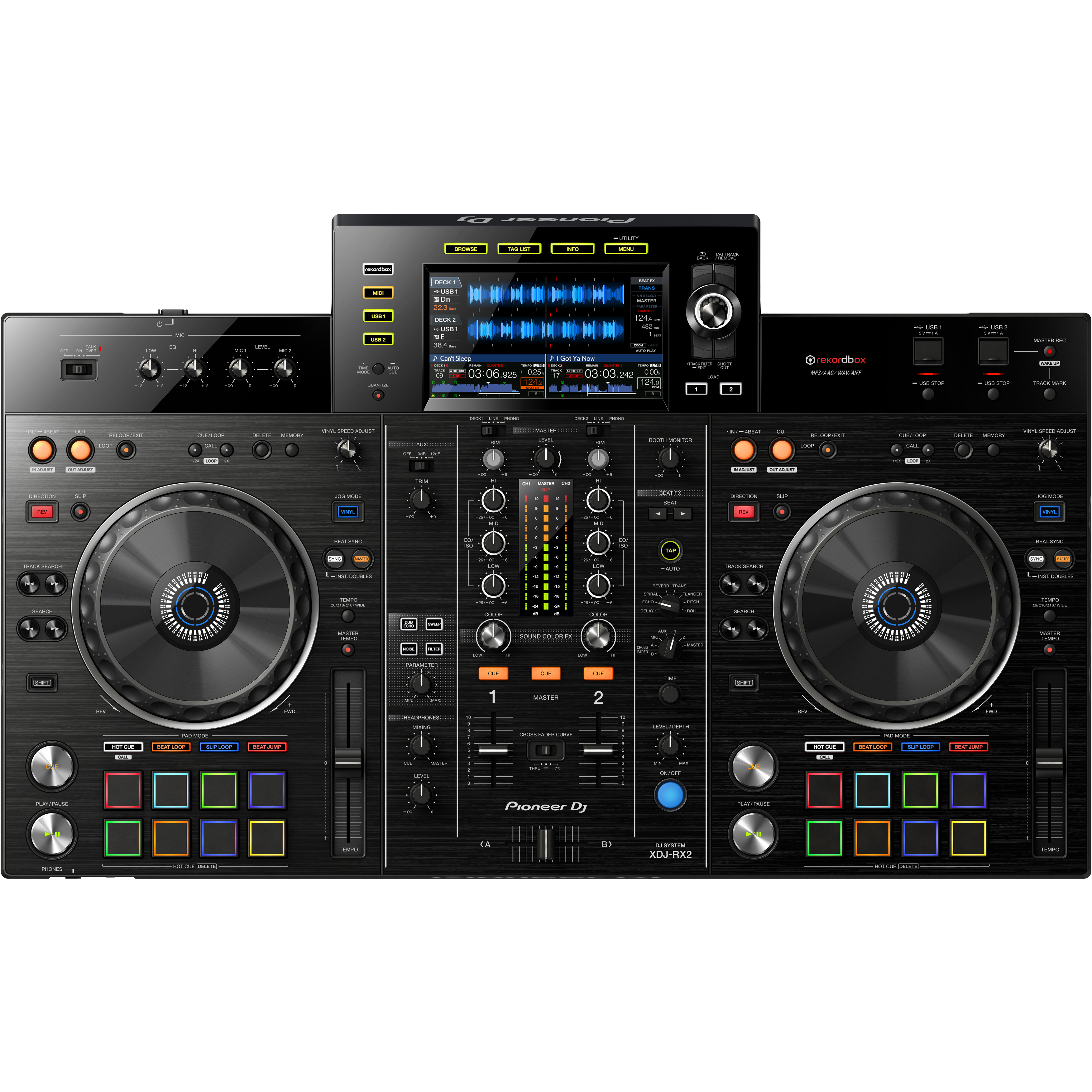 PioneerのXDJ-RX2 DJコントローラー、耐衝撃専用ケースのセット PioneerのXDJ-RX2 DJコントローラー、耐衝撃専用ケースのセット
