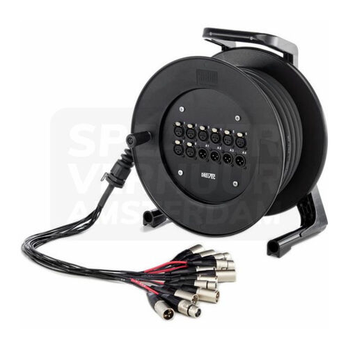 XLR 8/4 multicore 15 meter haspel huren