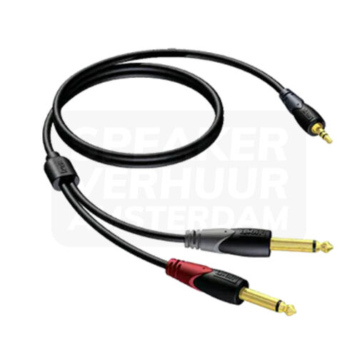2x JACK naar mini jack 3.5mm kabel huren