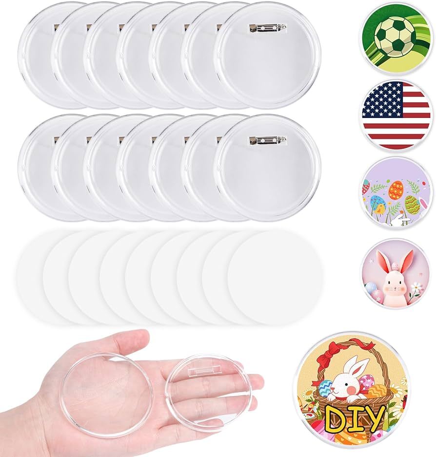 Custom Button Badges 25MM 44MM 58MM | Party Hire Equipment in the Far ...