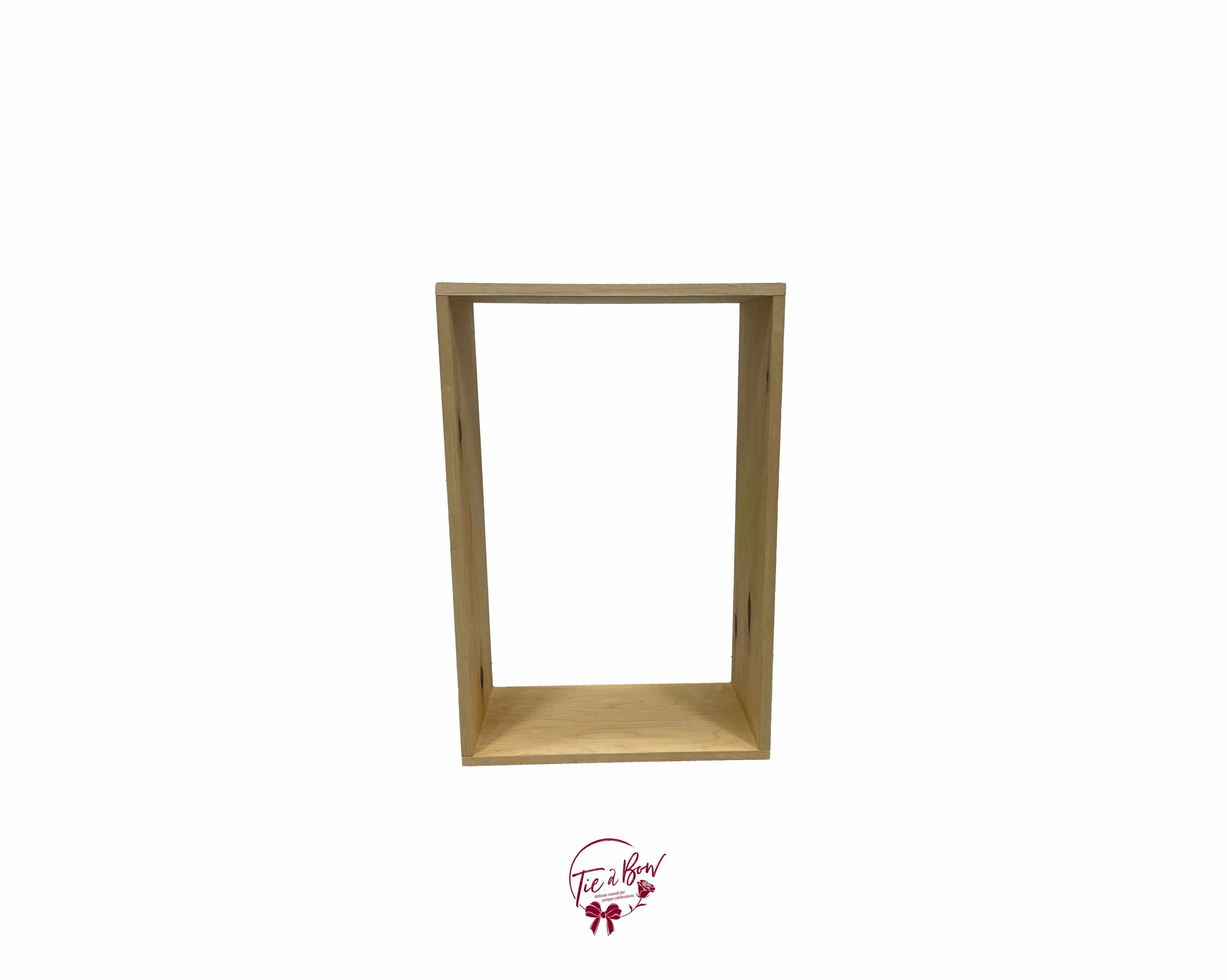 Light Wood Box Riser (Large) | Tie a Bow Rentals
