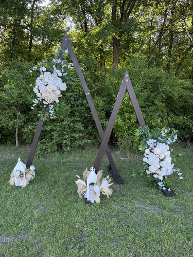 Dual Triangle Wedding Arch